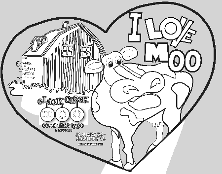 Click Clack Moo Cows That Type Coloring Page
