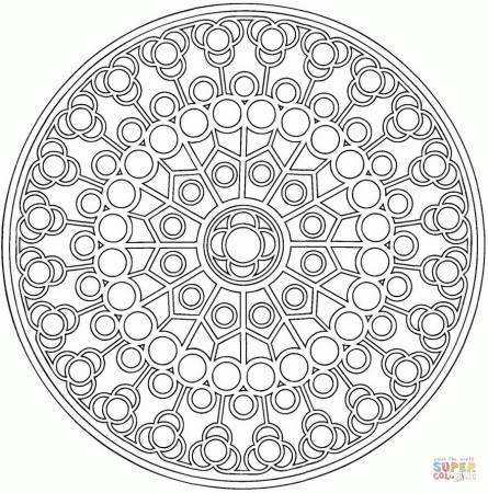 Circle Mandala coloring page | Free Printable Coloring Pages