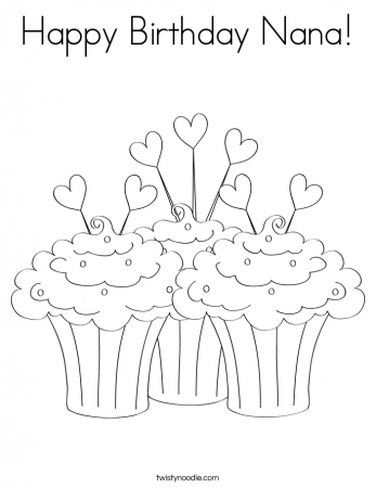 happy birthday coloring pages for grandma - High Quality Coloring ...