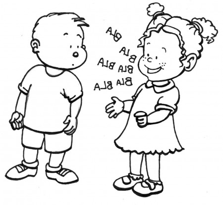 People Cutouts For Kids Coloring Page