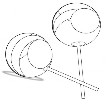 Lollipop Coloring Page - Coloring Pages for Kids and for Adults