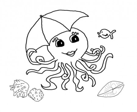 Octopus Coloring Pages Preschool - Coloring Page