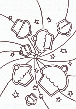 Free Coloring Pages: Cupcake Coloring Pages