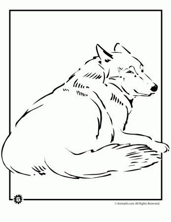 Braven Wolf Coloring Sheet