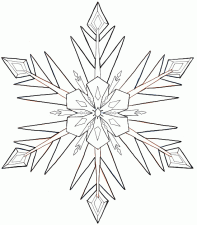 How to Draw Snowflakes from Disney Frozen Movie with Easy to ...
