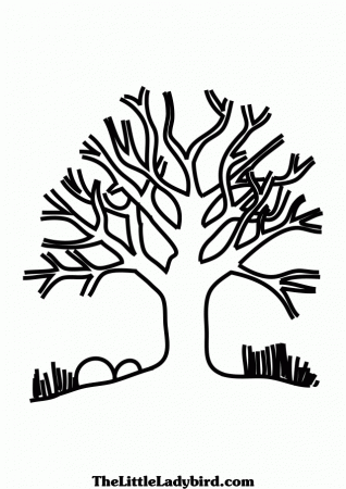 Free Printable Bare Tree Coloring Pages - Coloring Pages