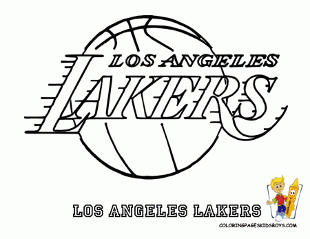Los Angeles Lakers Coloring Page