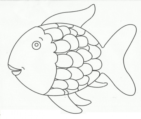 Fish With Scales Round Coloring Pages For Kids #cDc : Printable ...