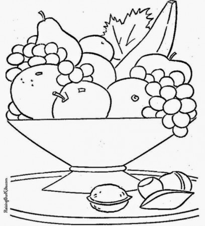 Free Coloring Pictures: Coloring Pictures Of Fruit