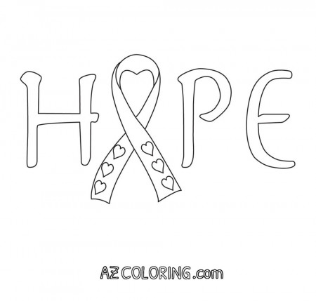 Breast Cancer Awareness Coloring Page