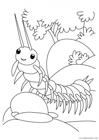 insect coloring pages centipede Coloring4free - Coloring4Free.com