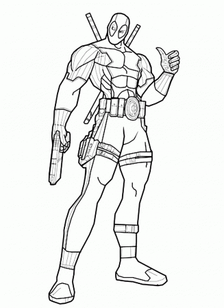 little deadpool cute coloring pages. click the deadpool coloring ...