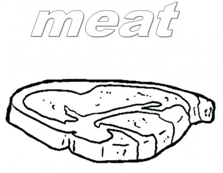 Meat Coloring Pages at GetDrawings | Free download