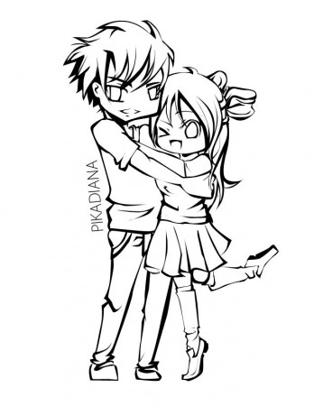 Cute Couple Coloring Pages | Coloring pages, Love coloring pages