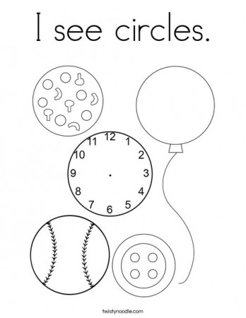 I see circles Coloring Page - Twisty Noodle