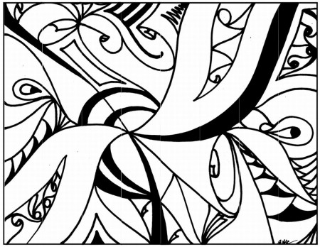 Abstract Art Printable Coloring Pages Lrg - Colorine.net | #2305