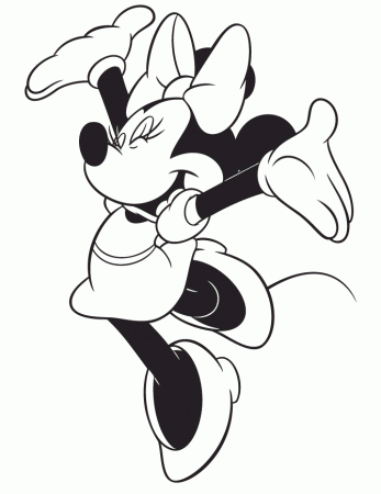 Pix For > Minnie Mouse Coloring Pictures