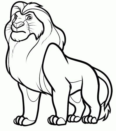 lion kind cute Colouring Pages