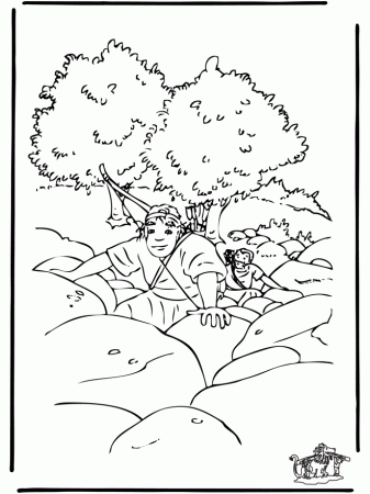 Bible Coloring Pages Old Testament David And Jonathan