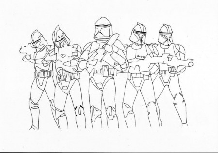 Star Wars Clone Trooper Coloring Pages Pictures Thingkid 153846 