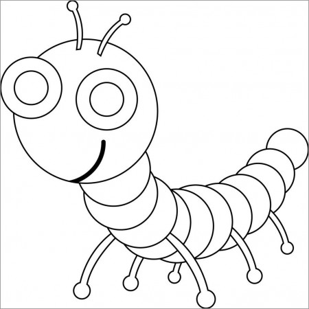 Cartoon Centipede Coloring Page - ColoringBay
