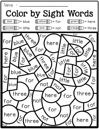 Sight Words Coloring Pages - Free Printable Coloring Pages for Kids