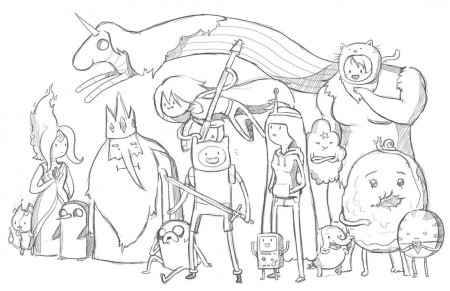 Adventure Time Coloring Book Pages - High Quality Coloring Pages