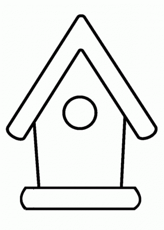 Parrot Bird House Coloring Pages | Best Place to Color