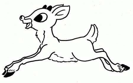 Reindeer Head Coloring Pages Free - High Quality Coloring Pages