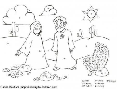 Jesus And Nicodemus Bible Coloring Page - Coloring Home