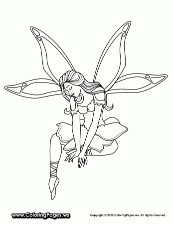 Animal Coloring Pages Fairies - Coloring Pages For All Ages