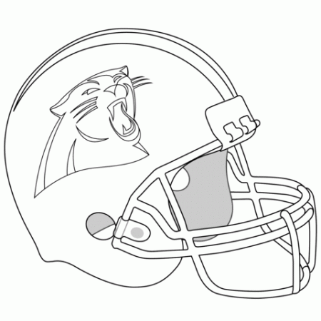Carolina Panthers Helmet coloring page | Free Printable Coloring Pages