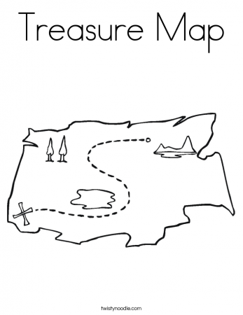 Treasure Map Coloring Page - Twisty Noodle