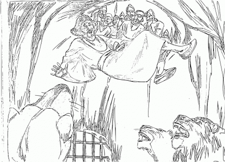 Daniel And The Lions Den Coloring Pages (18 Pictures) - Colorine ...