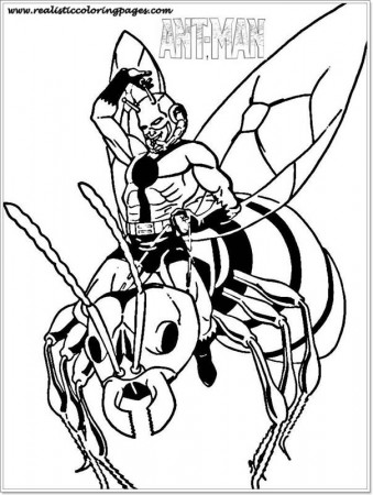 Free Printable Ant Man Coloring Pages | Realistic Coloring Pages