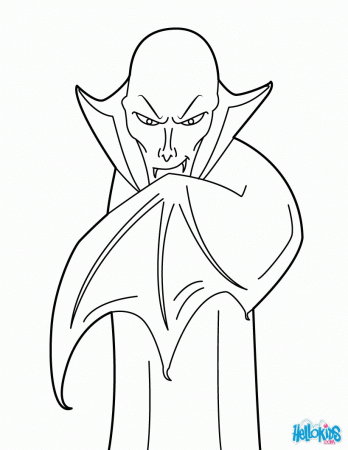 VAMPIRE coloring pages - Count Dracula