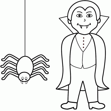Vampire Coloring Page Halloween Home Baby Pages Ages