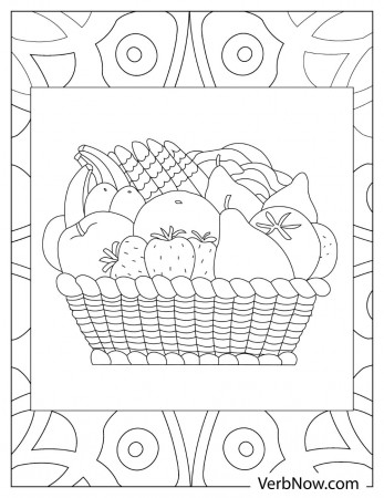 Free FRUIT Coloring Pages & Book for Download (Printable PDF) - VerbNow