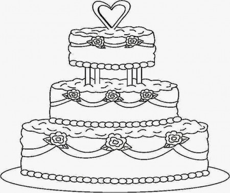 coloring pages wedding cakes coloring pages printable. royalty ...