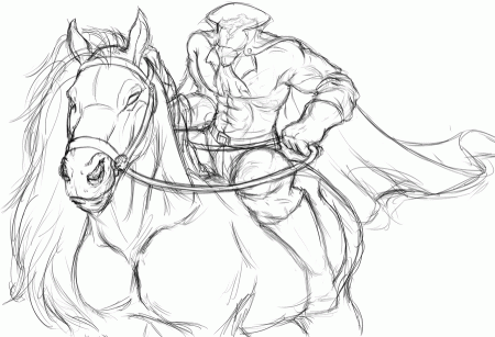 Headless Horseman Coloring Page