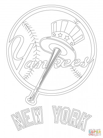 New York Yankees Logo coloring page | Free Printable Coloring Pages