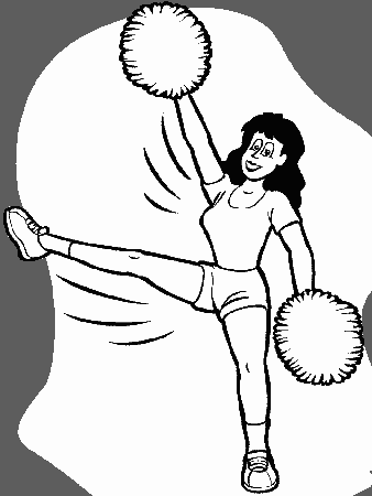 Cheer Bow Coloring Pages