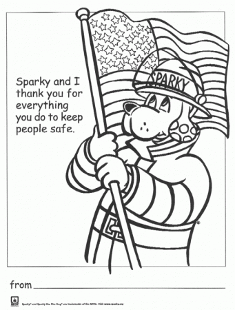 Sparky The Fire Dog Colouring Pages 199515 Sparky Coloring Pages