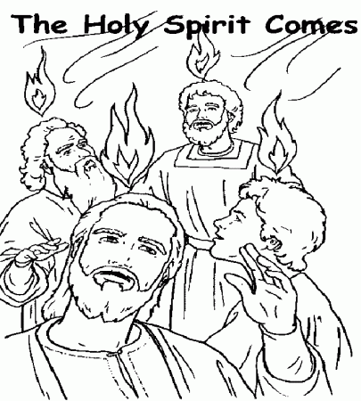 day of pentecost Colouring Pages