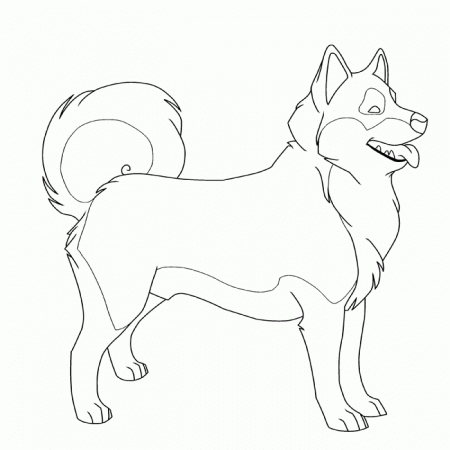Husky Puppy Drawing To Color Images & Pictures - Becuo