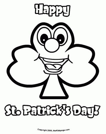 St. Patrick's Day Shamrock - Free Coloring Pages for Kids ...