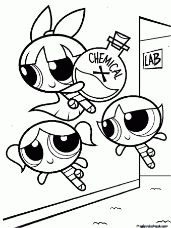 Powerpuff girls online coloring pages