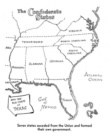Civil War Map Coloring Page - Coloring Pages For All Ages