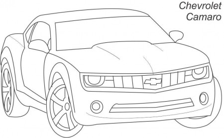 Camaro Coloring Pages To Print - High Quality Coloring Pages