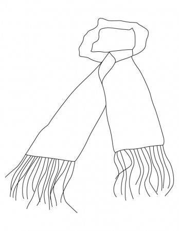 Scarf coloring pages | Download Free Scarf coloring pages for kids 